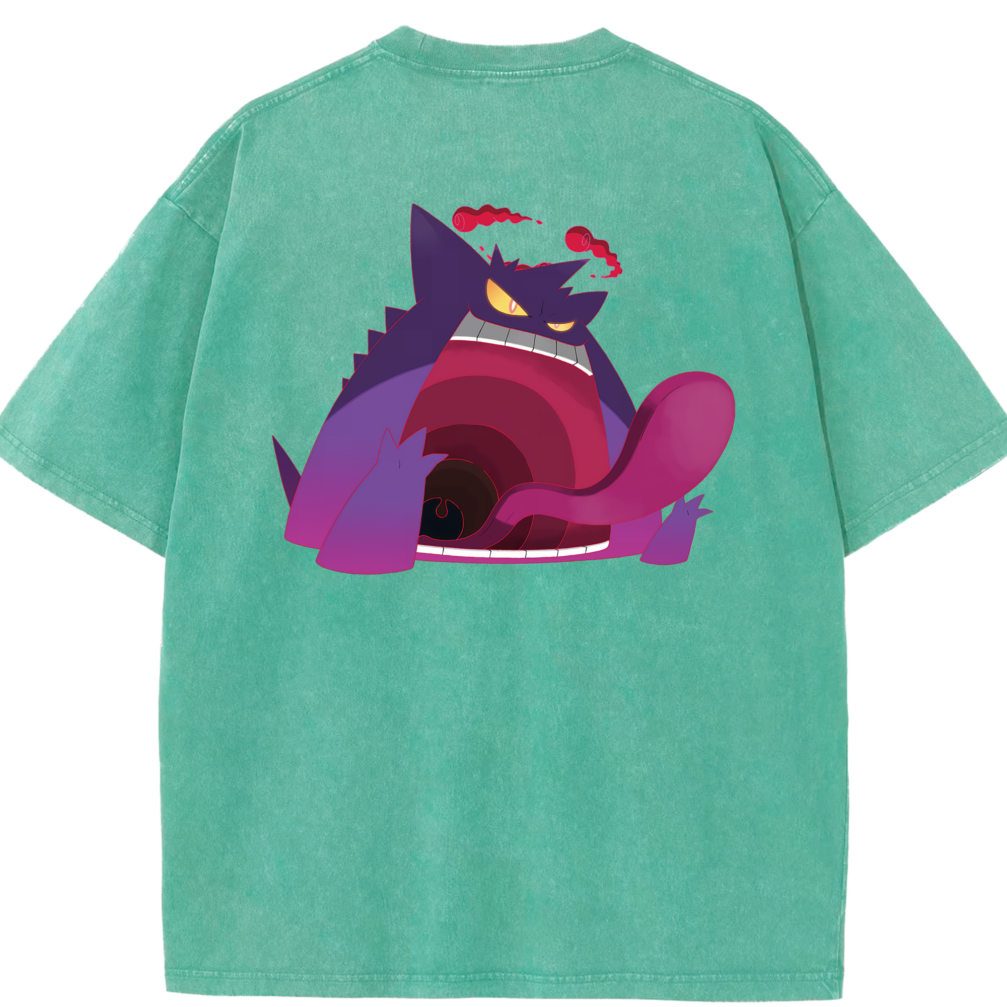 （画像用） ポケットモンスター Pokémon 綿100% ヴィンテージ風 半袖Tシャツ（背面プリント）